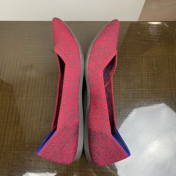 Rothy's The Point Crimson Heather Knit Ballet Flats Women's 11 - Picture 6 of 10